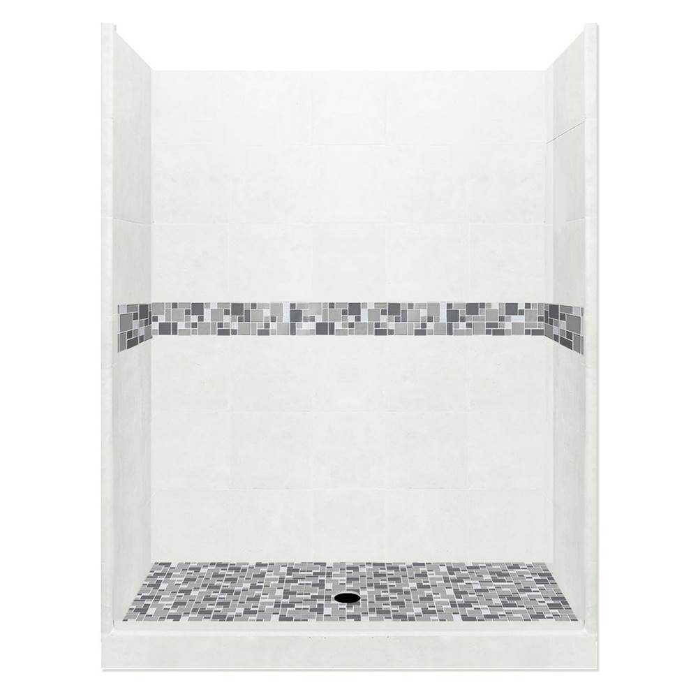 Fixtures, Etc.American Bath Factory48 x 36 x 80 Newport Basic Alcove Shower Kit in Natural Buff with No Finish