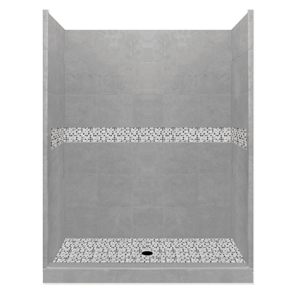 Fixtures, Etc.American Bath Factory48 x 42 x 80 Del Mar Basic Alcove Shower Kit in Wet Cement with No Finish
