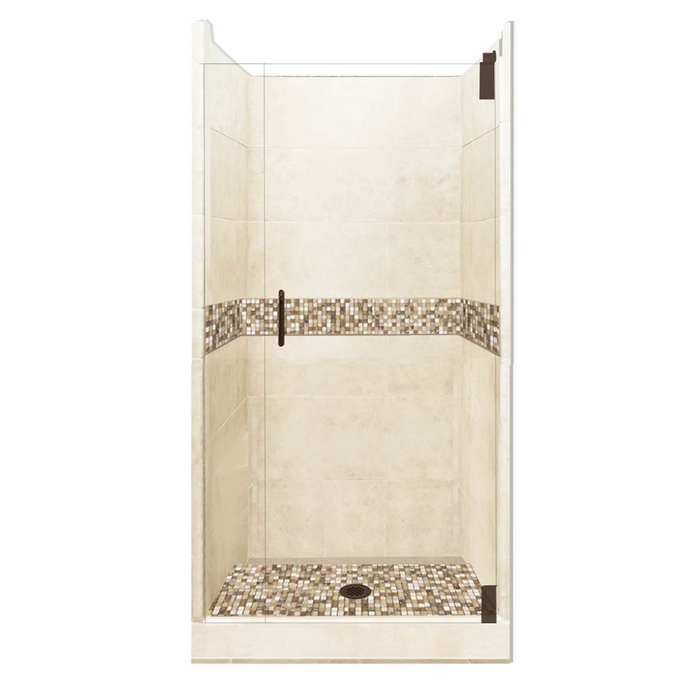 Fixtures, Etc.American Bath Factory42 x 36 x 80 Roma Grand Alcove Shower Kit in Desert Sand with Old World Bronze Finish