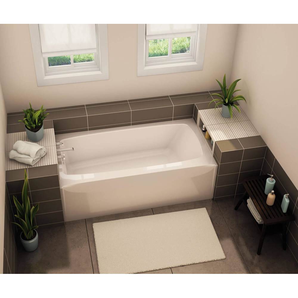 Fixtures, Etc.AkerTO-3260 AcrylX Alcove Left-Hand Drain Bath in Sterling Silver