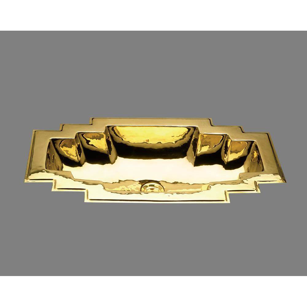 Fixtures, Etc.AlnoMaya, Large Art Deco Style Lavatory, Plain Pattern, Undermount and Drop In
