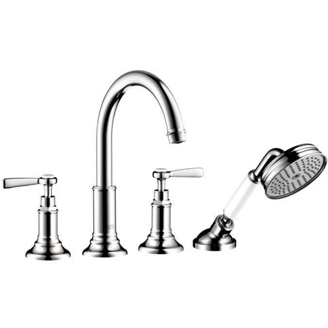 Fixtures, Etc.AxorMontreux 4-Hole Roman Tub Set Trim with Lever Handles and 1.8 GPM Handshower in Chrome