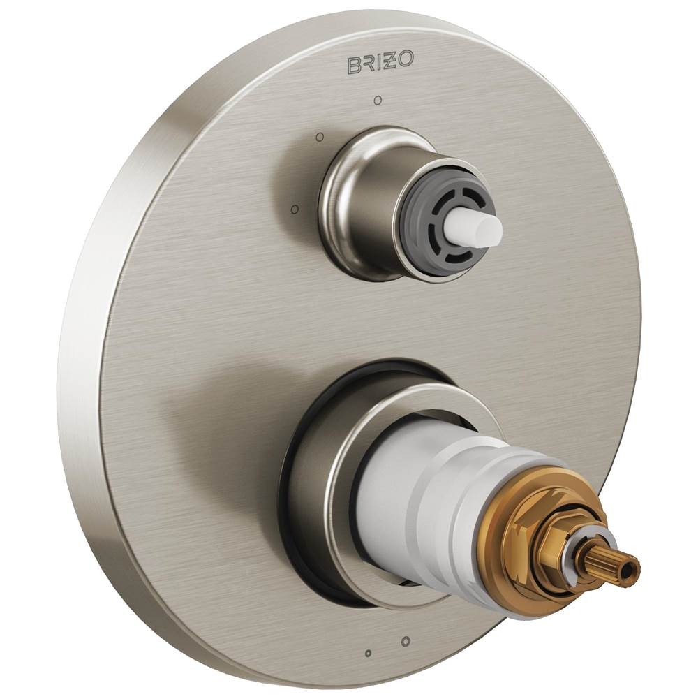 Brizo Thermostatic Valve Trims With Integrated Diverter Shower Faucet Trims item T75535-NKLHP