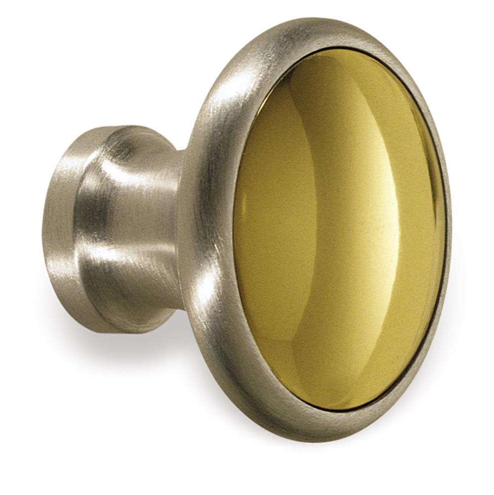 Fixtures, Etc.Colonial BronzeCabinet Knob Hand Finished in Polished Copper and Satin Chrome