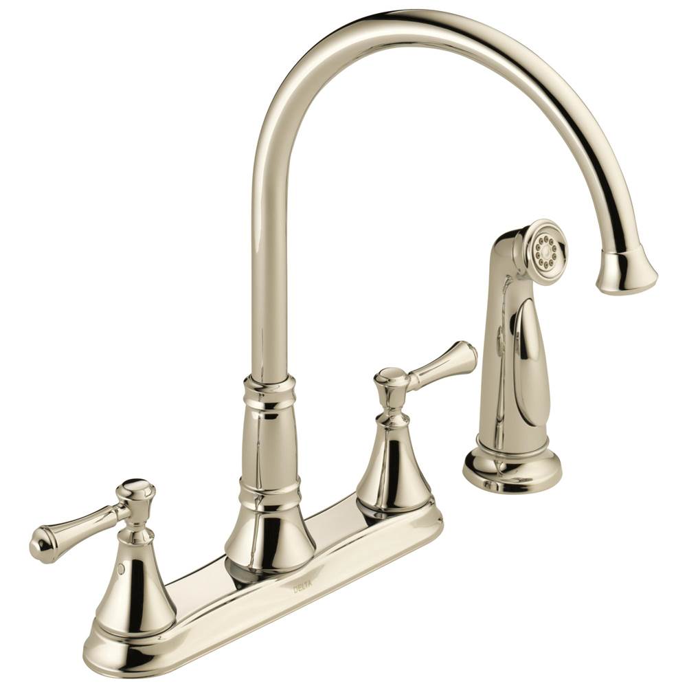 Fixtures, Etc.Delta FaucetCassidy™ Two Handle Kitchen Faucet with Spray