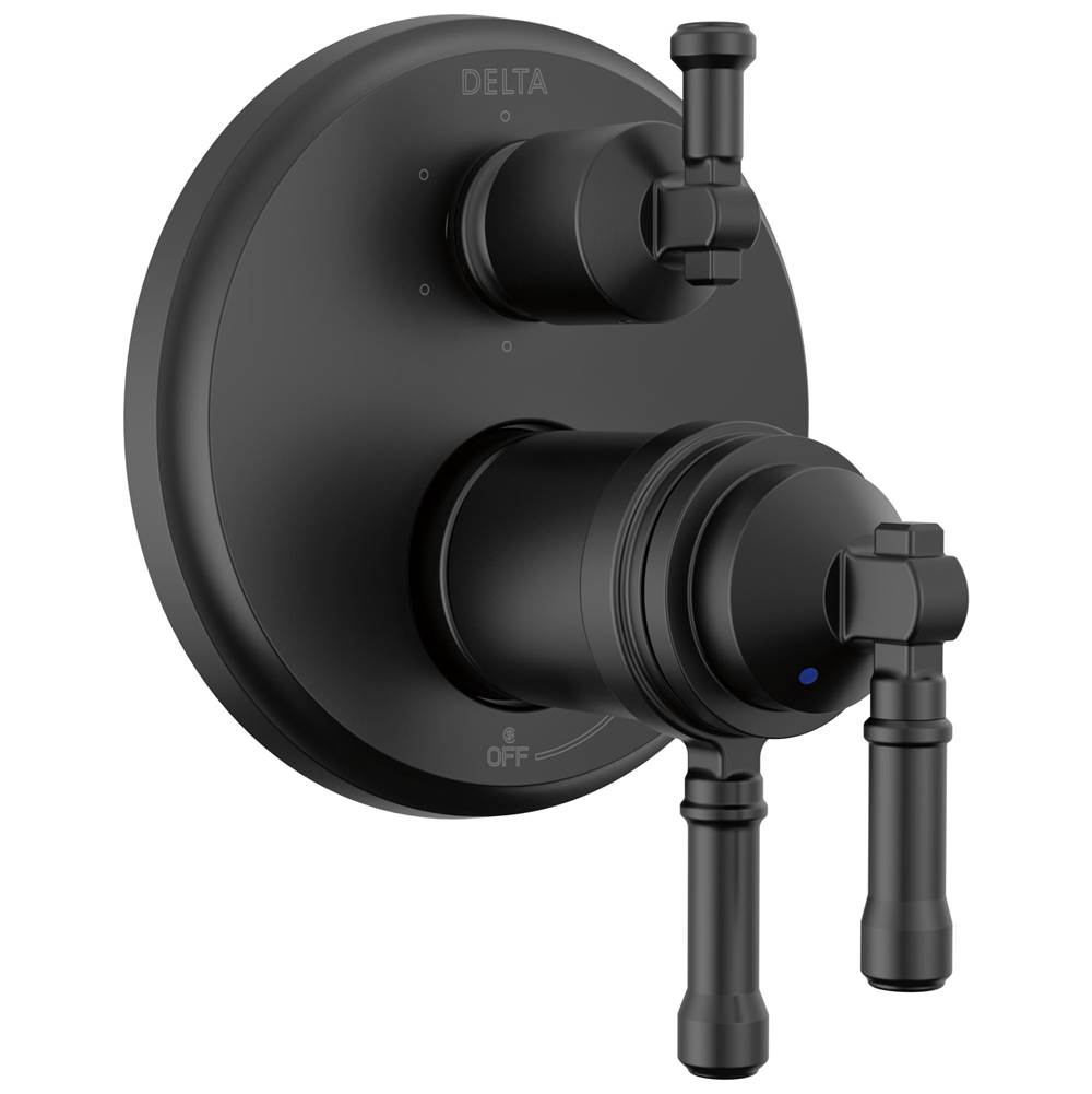 Delta Faucet Pressure Balance Trims With Integrated Diverter Shower Faucet Trims item T27T984-BL