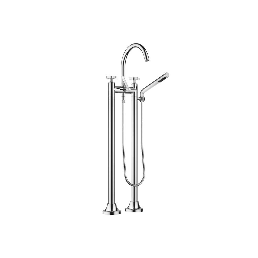 Fixtures, Etc.DornbrachtVAIA Two-Hole Tub Mixer For Freestanding Installation With Hand Shower Set In Polished Chrome