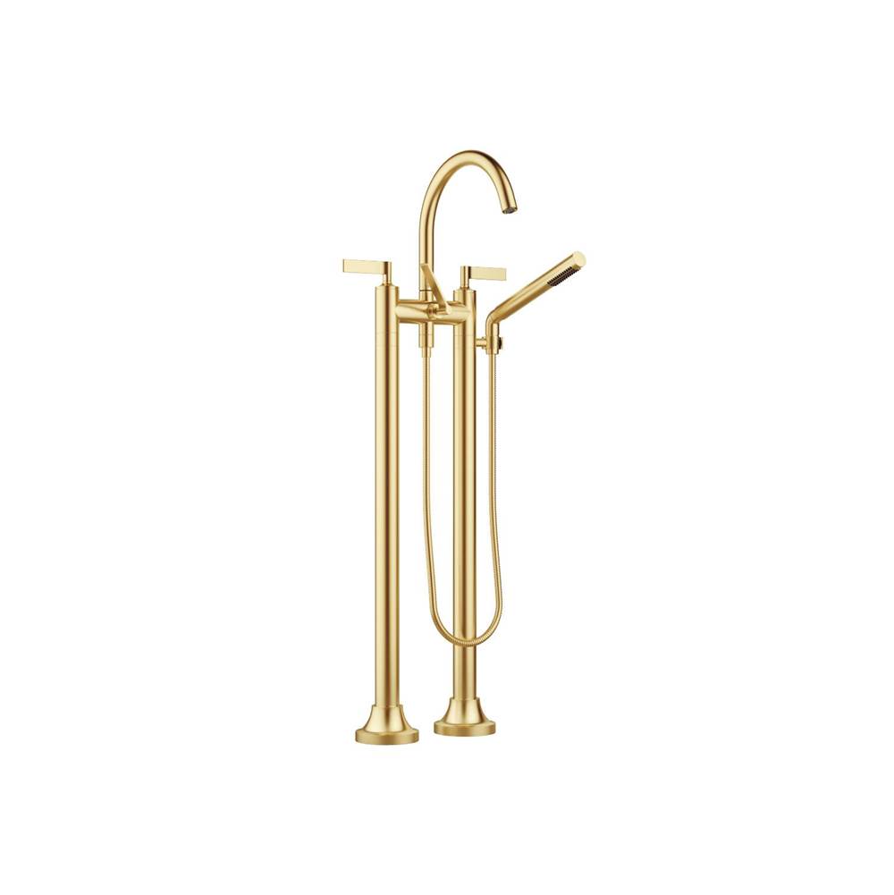 Fixtures, Etc.DornbrachtVAIA Two-Hole Tub Mixer For Freestanding Installation With Hand Shower Set In Brushed Durabrass