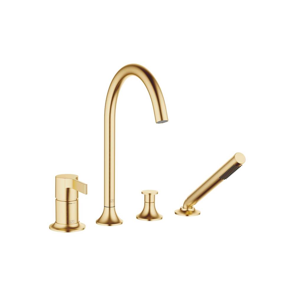 Fixtures, Etc.DornbrachtVAIA Deck-Mounted Tub Mixer, With Hand Shower Set For Deck-Mounted Tub Installation In Brushed Durabrass