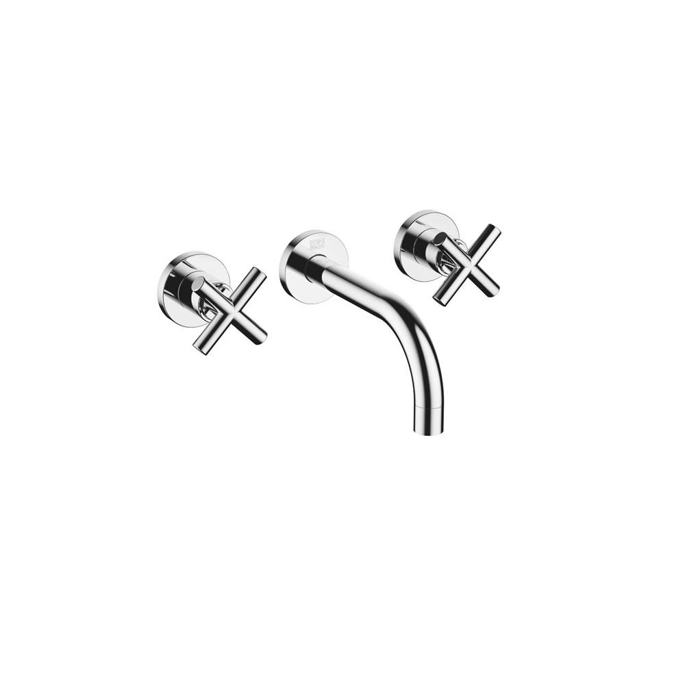 Fixtures, Etc.DornbrachtWall-Mounted Three-Hole Lavatory Mixer Without Drain In White Matte