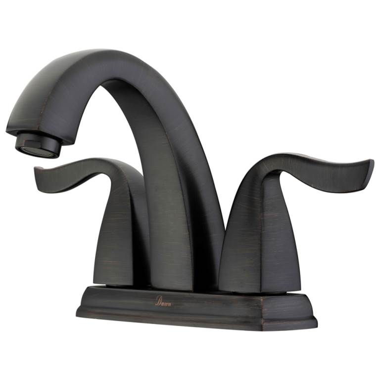 Fixtures, Etc.Dawn2-Handle Centerset Lavatory Faucet For 4'' Centers, Dark Brown Finished