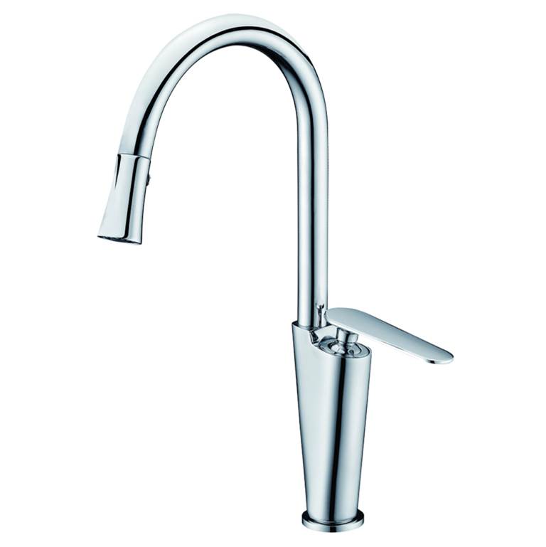 Fixtures, Etc.DawnSingle lever pull-down spray sink faucet_Chrome