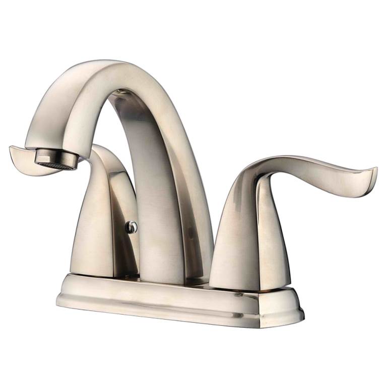 Fixtures, Etc.Dawn2-Handle Centerset Lavatory Faucet For 4'' Centers, Brushed Nickel