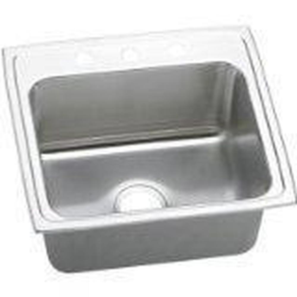 Fixtures, Etc.ElkayLustertone Classic Stainless Steel 22'' x 19-1/2'' x 10-1/8'', Single Bowl Drop-in Sink with Quick-clip