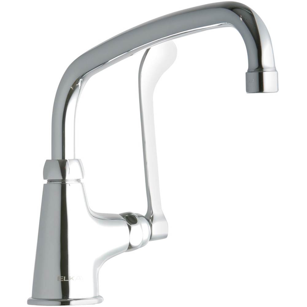 Fixtures, Etc.ElkaySingle Hole with Single Control Faucet with 10'' Arc Tube Spout 6'' Wristblade Handle Chrome