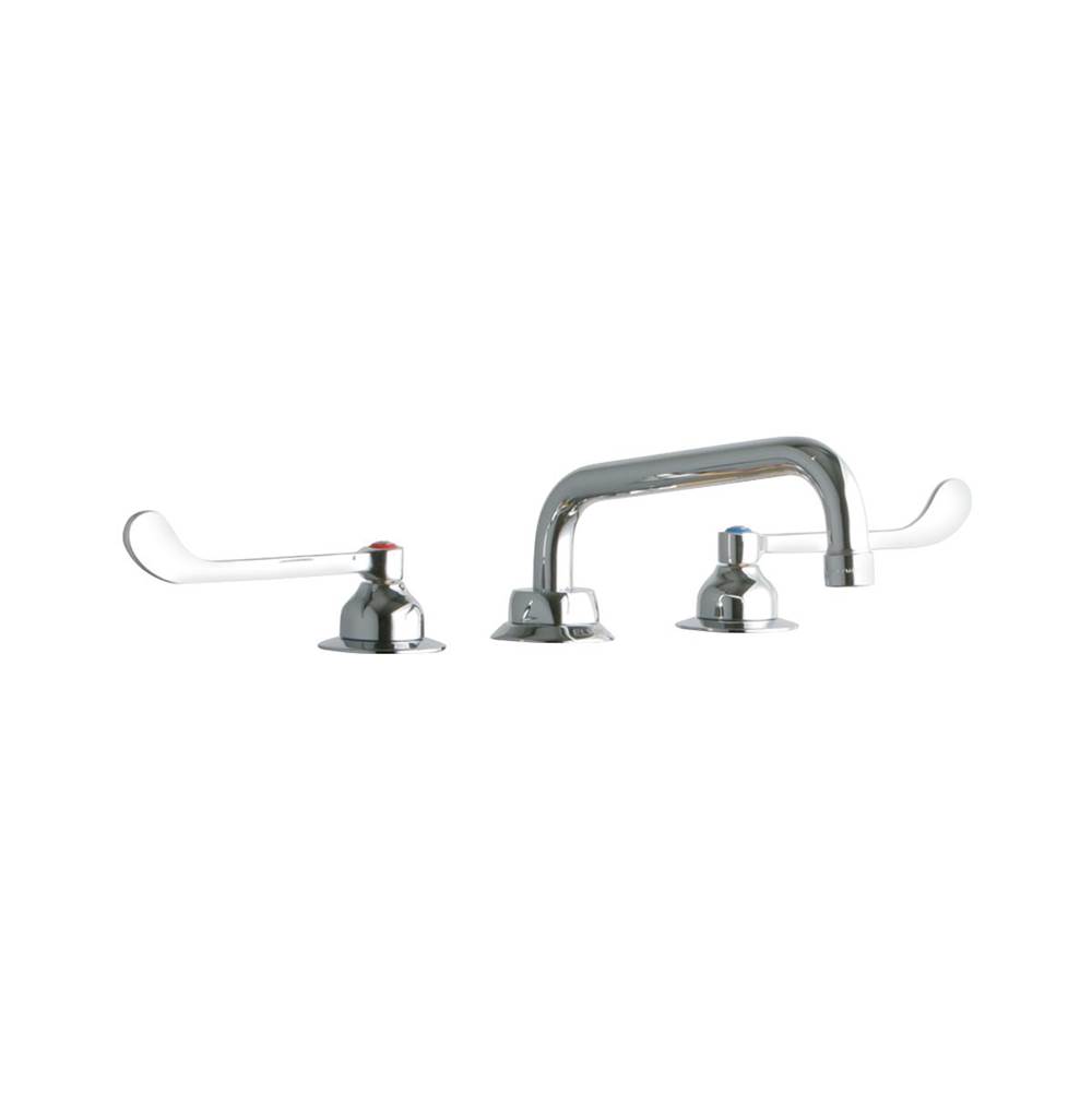 Fixtures, Etc.Elkay8'' Centerset with Concealed Deck Faucet with 8'' Tube Spout 6'' Wristblade Handles Chrome