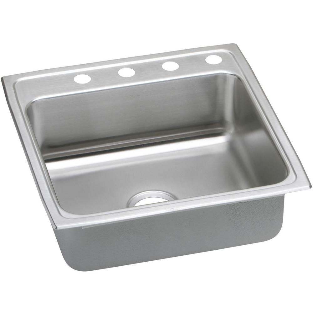 Fixtures, Etc.ElkayLustertone Classic Stainless Steel 22'' x 22'' x 7-5/8'', 3-Hole Single Bowl Drop-in Sink with Quick-clip