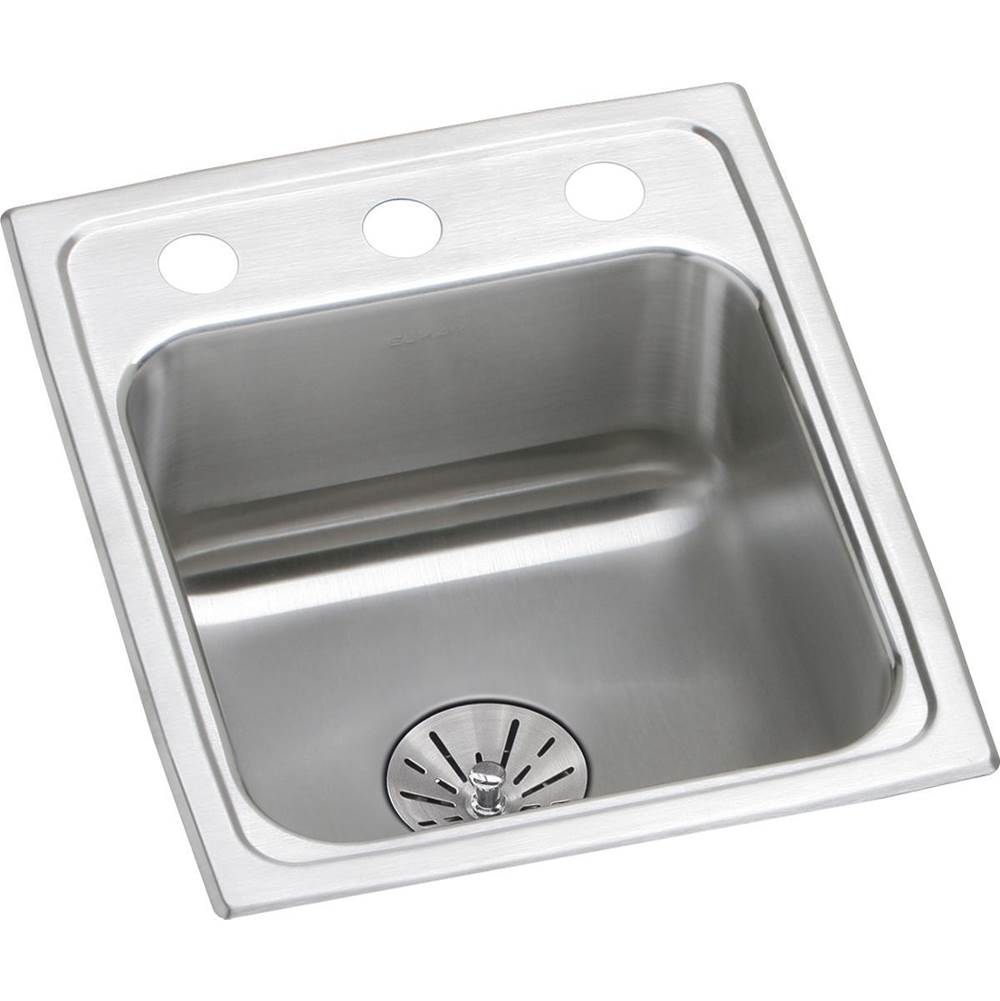 Fixtures, Etc.ElkayLustertone Classic Stainless Steel 13'' x 16'' x 6-1/2'', Single Bowl Drop-in ADA Sink with Perfect Drain