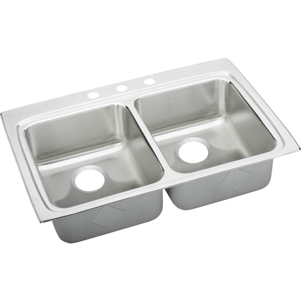 Elkay Drop In Double Bowl Sink Kitchen Sinks item LRADQ3322603