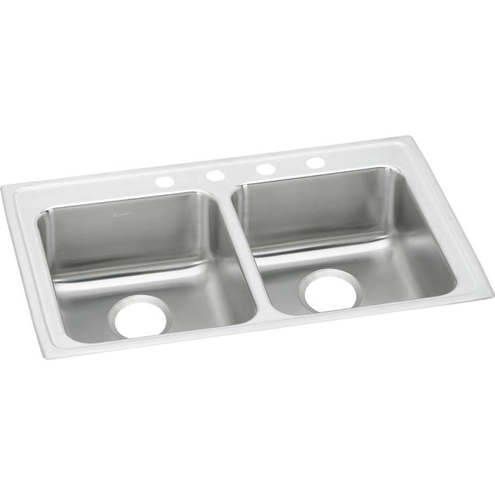 Elkay Drop In Double Bowl Sink Kitchen Sinks item LRAD3722653