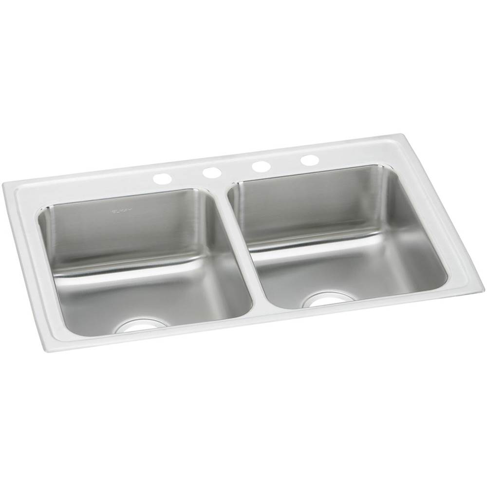 Fixtures, Etc.ElkayCelebrity Stainless Steel 33'' x 19-1/2'' x 7-1/8'', 2-Hole Equal Double Bowl Drop-in Sink