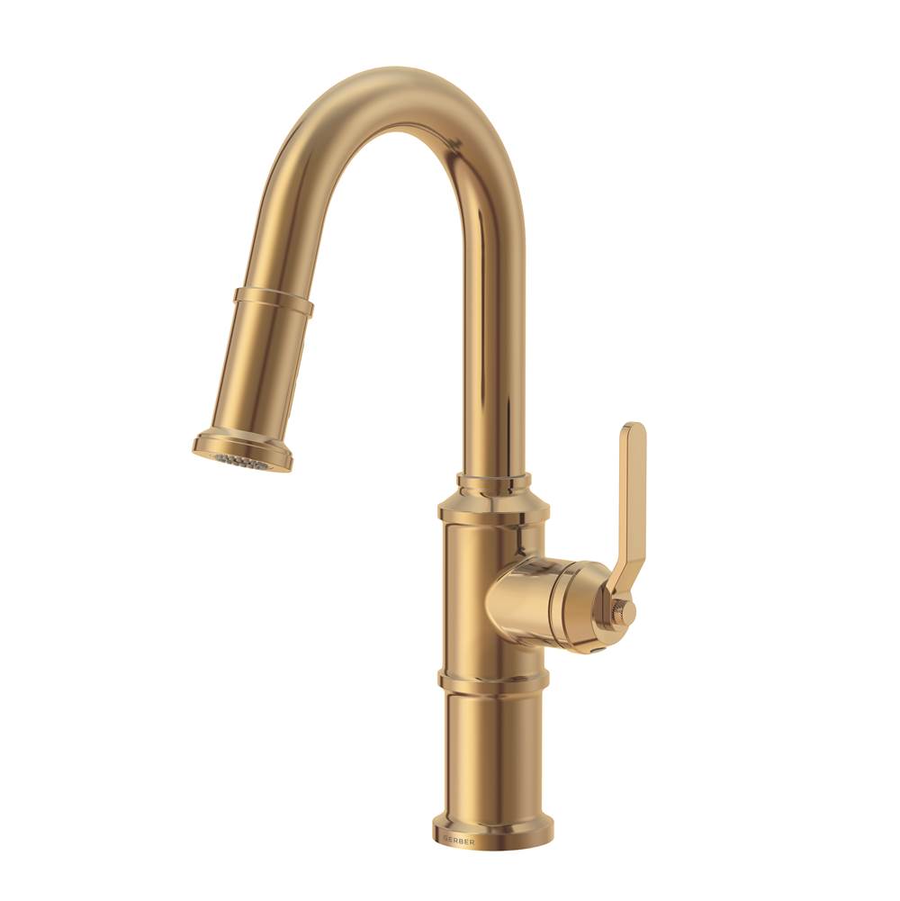 Fixtures, Etc.Gerber PlumbingKinzie 1H Pull-Down Prep Faucet 1.75gpm Brushed Bronze