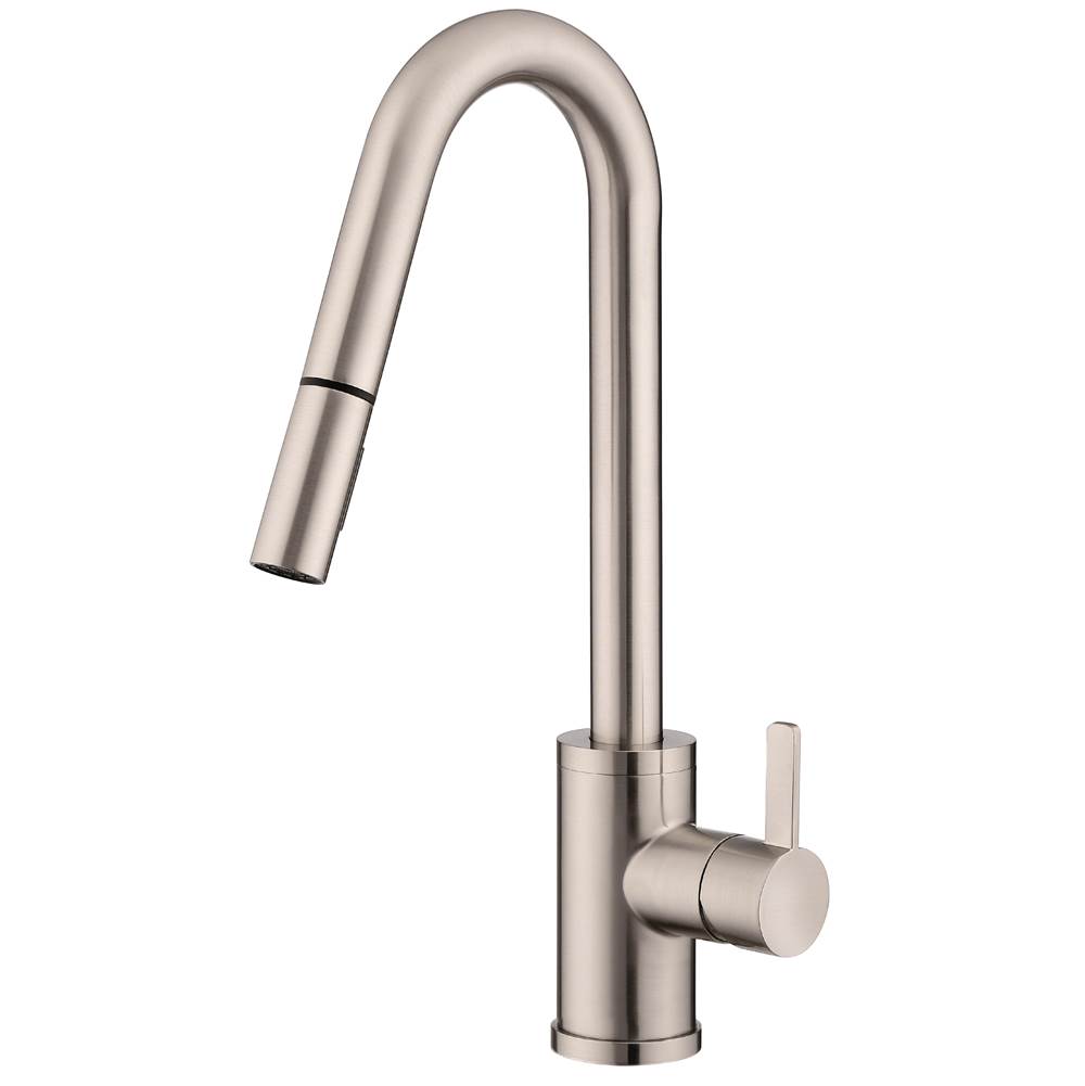 Fixtures, Etc.Gerber PlumbingAmalfi 1H Pull-Down Kitchen Faucet w/SnapBack Retraction 1.75gpm Stainless Steel