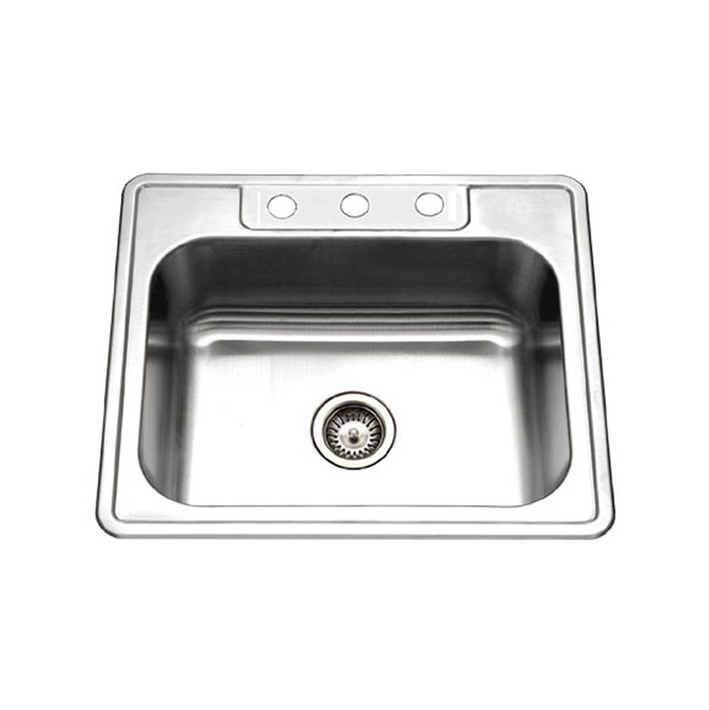 Hamat Drop In Kitchen Sinks item REV-2522ST-8-3-1