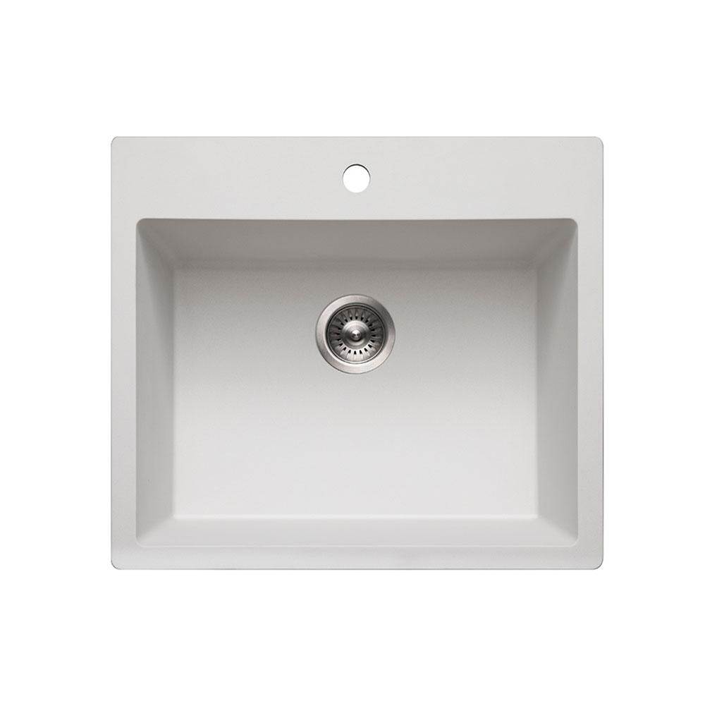 Hamat Drop In Kitchen Sinks item SIO-2317ST-WH