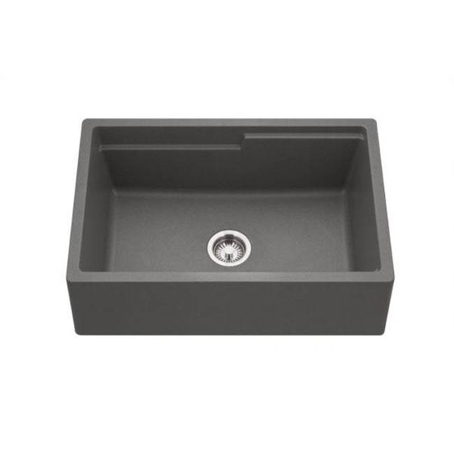 Fixtures, Etc.HamatGranite Apron-Front Workstation Kitchen Sink, Sand