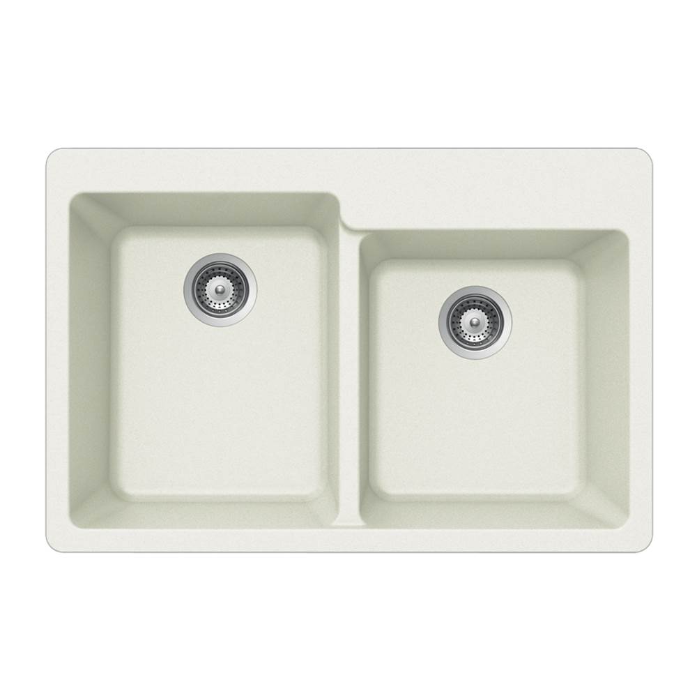 Hamat Drop In Kitchen Sinks item SIO-3322DTR-WH