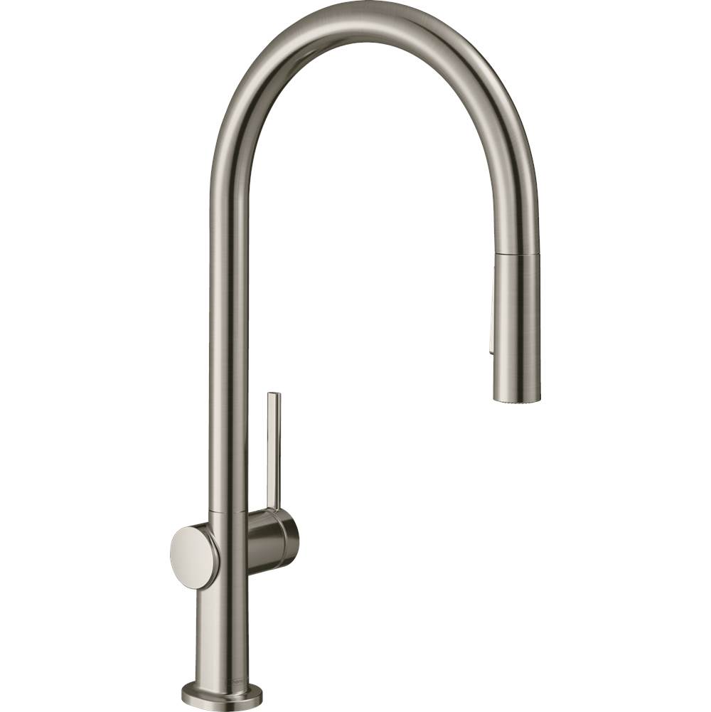 Fixtures, Etc.HansgroheTalis N HighArc Kitchen Faucet, O-Style 2-Spray Pull-Down, 1.75 GPM in Steel Optic