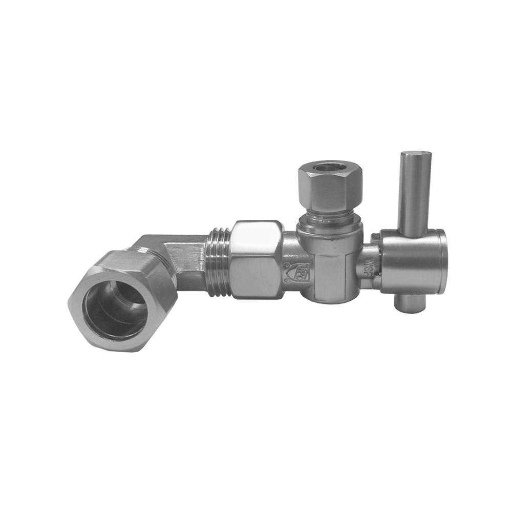 Fixtures, Etc.JacloQuarter Turn Angle Pattern 1/2'' IPS x 3/8'' O.D. Supply Valve with Contempo Lever Handle For Skirted Toilet