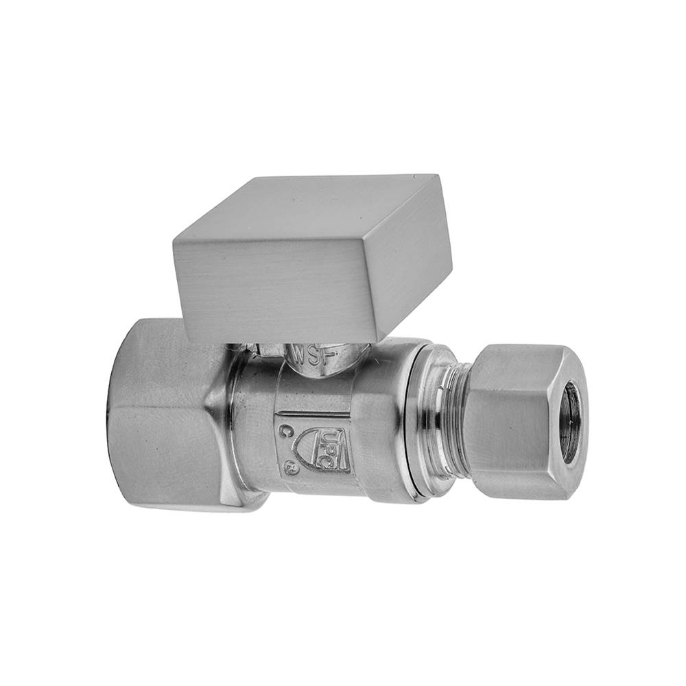 Fixtures, Etc.JacloQuarter Turn Straight Pattern 1/2'' IPS x 3/8'' O.D. Supply Valve with Square Handle