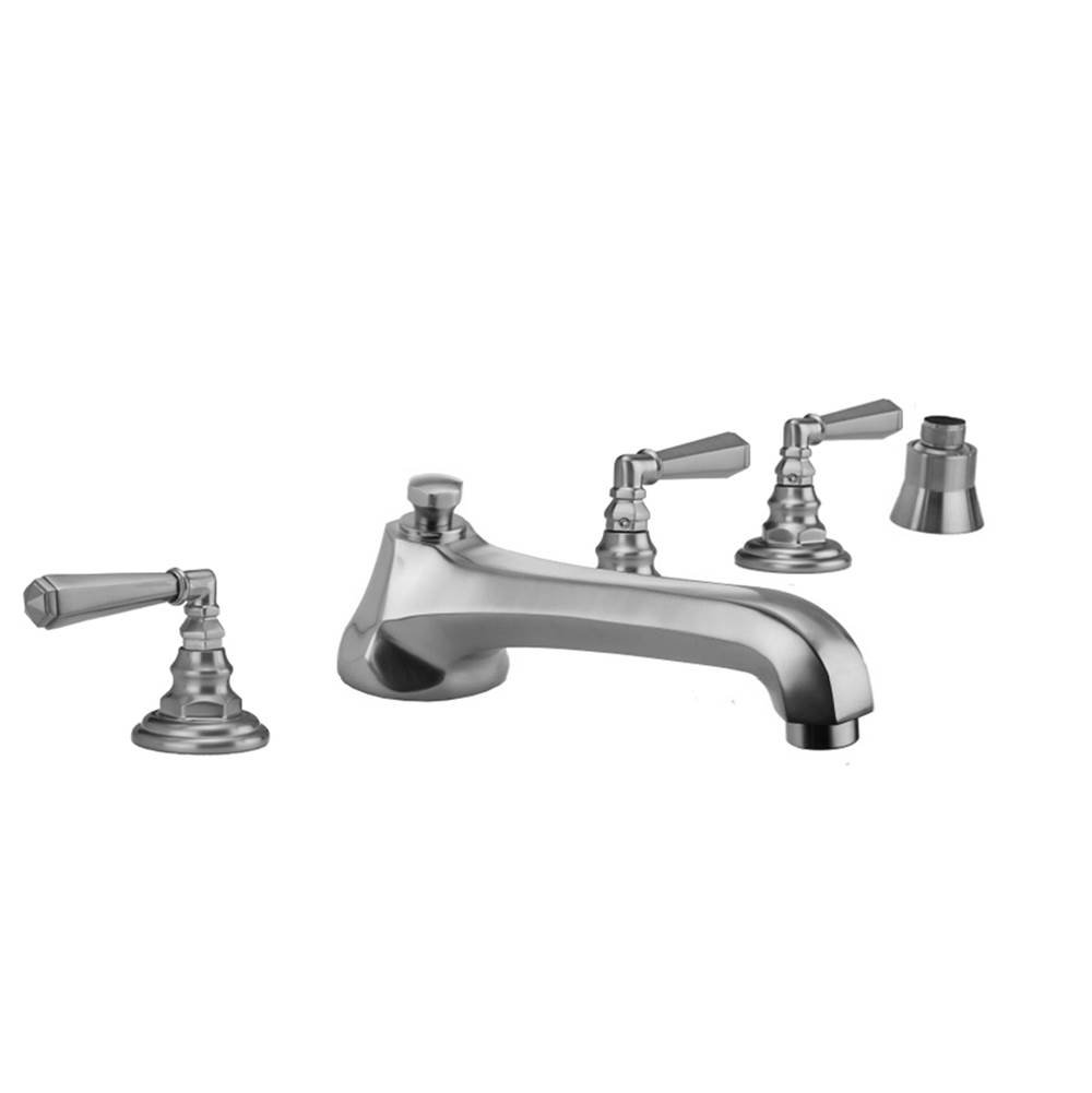 Fixtures, Etc.JacloWestfield Roman Tub Set with Low Spout and Hex Lever Handles and Straight Handshower Mount