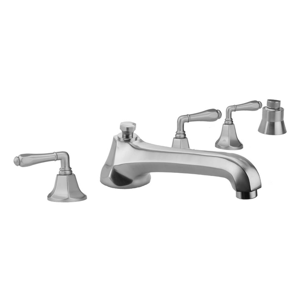 Fixtures, Etc.JacloAstor Roman Tub Set with Low Spout and Smooth Lever Handles and Straight Handshower Mount