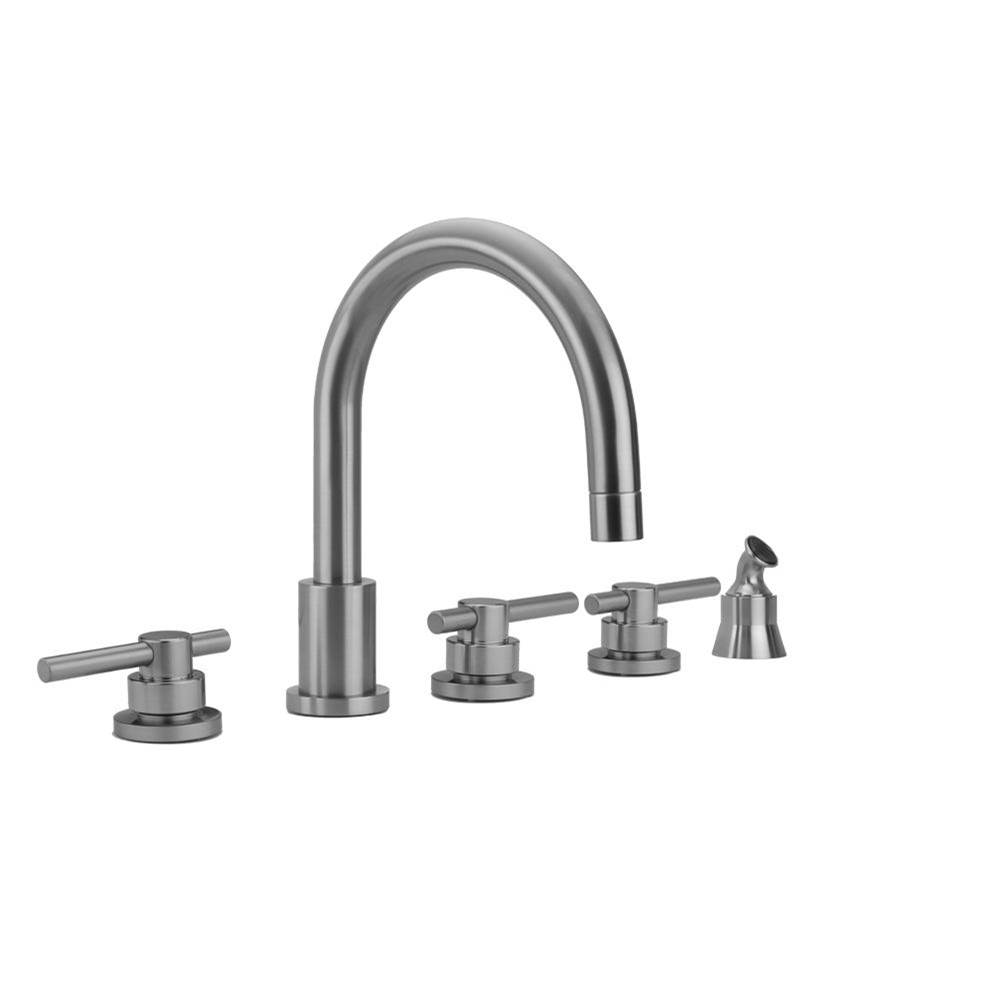 Fixtures, Etc.JacloContempo Roman Tub Set with Peg Lever Handles and Angled Handshower