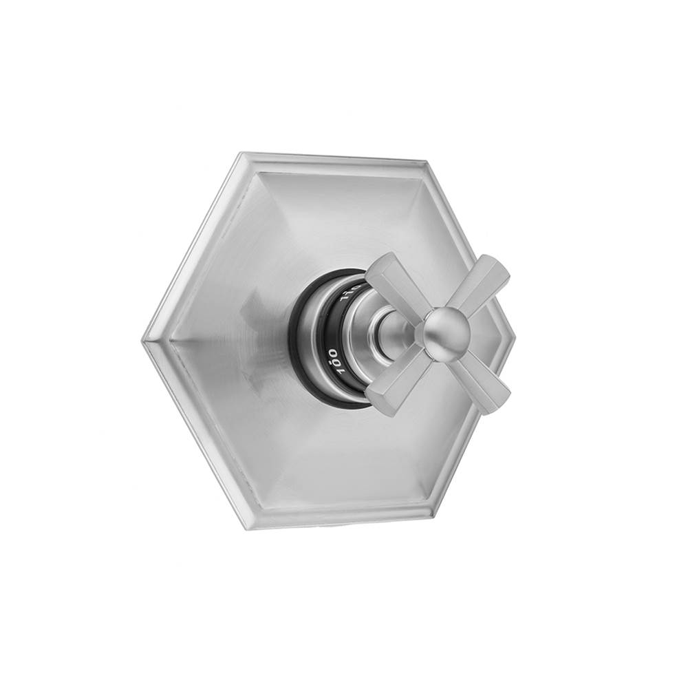 Fixtures, Etc.JacloHex Plate with Hex Cross Trim for Thermostatic Valves (J-TH34 & J-TH12)