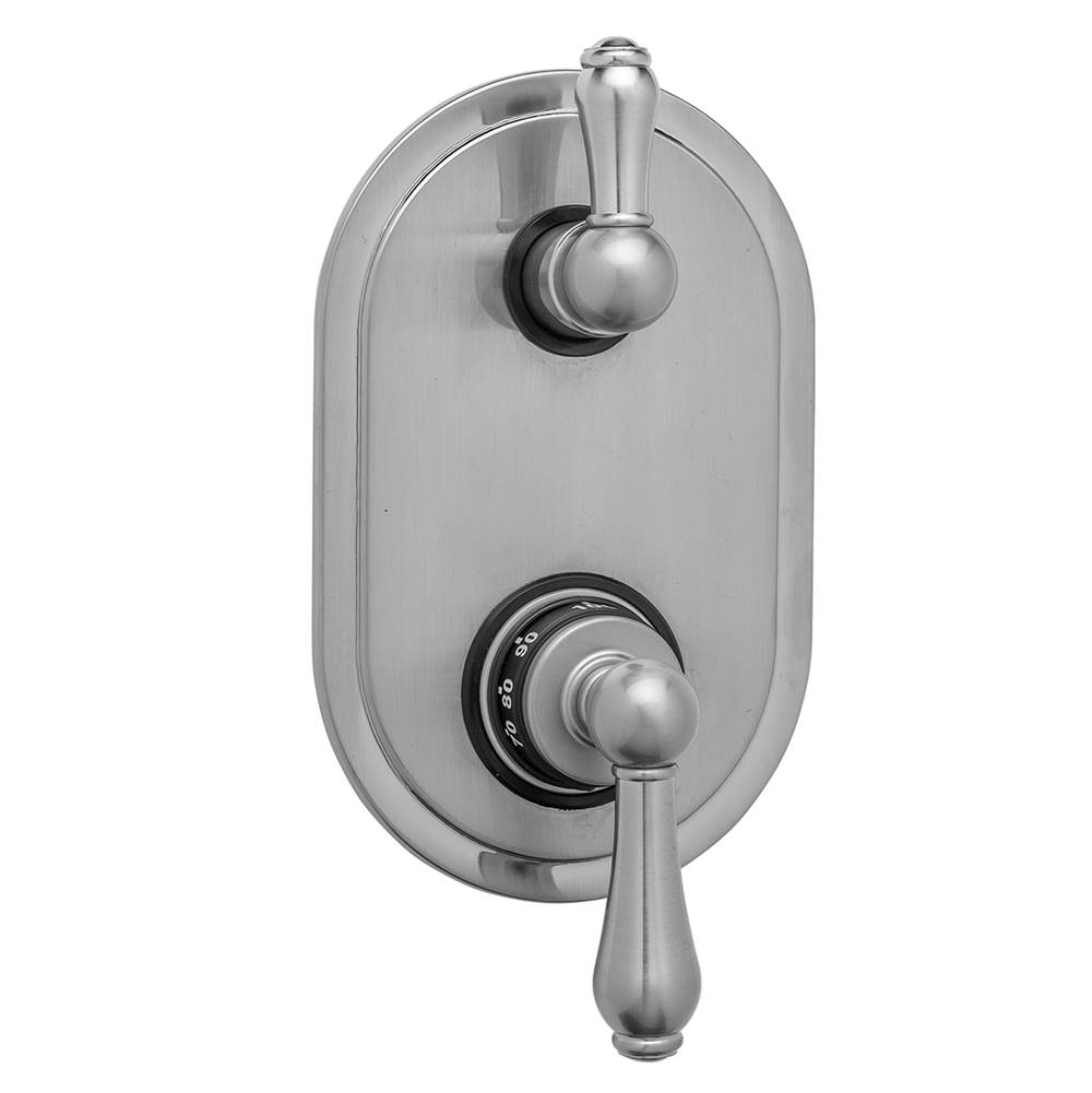 Fixtures, Etc.JacloOval Plate with Regency Thermostatic Valve with Regency Peg Lever Built-in 2-Way Or 3-Way Diverter/Volume Controls (J-TH34-686 / J-TH34-687 / J-TH34-688 / J-TH34-689)