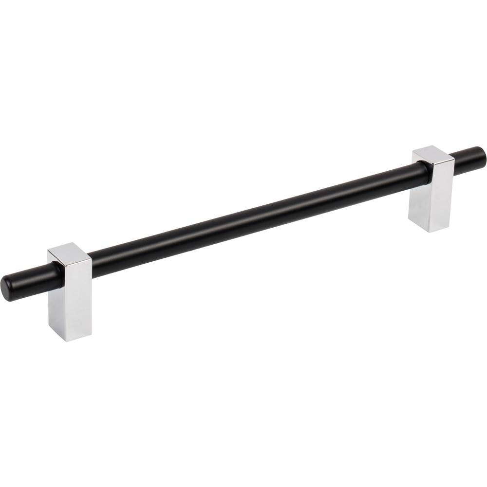Fixtures, Etc.Jeffrey Alexander192 mm Center-to-Center Matte Black with Polished Chrome Larkin Cabinet Bar Pull