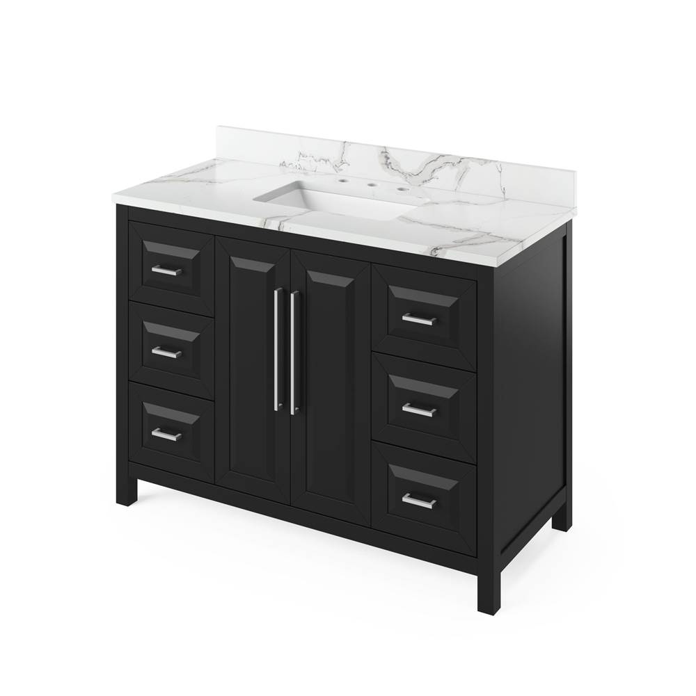Jeffrey Alexander Single Sink Sets Vanity Sets item VKITCAD48BKCQR