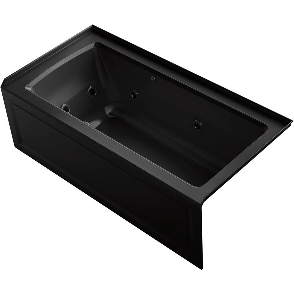 Fixtures, Etc.KohlerArcher® 60'' x 30'' integral apron Heated BubbleMassage™ air bath and whirlpool with right-hand drain