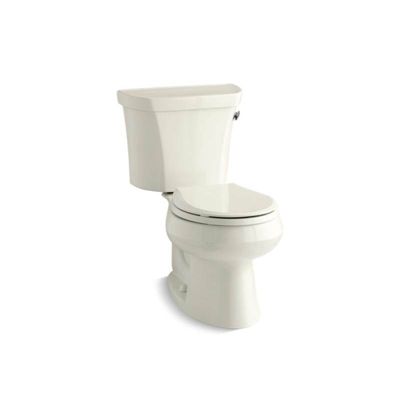 Fixtures, Etc.KohlerWellworth® Two-piece round-front 1.28 gpf toilet with right-hand trip lever, tank cover locks, and insulated tank