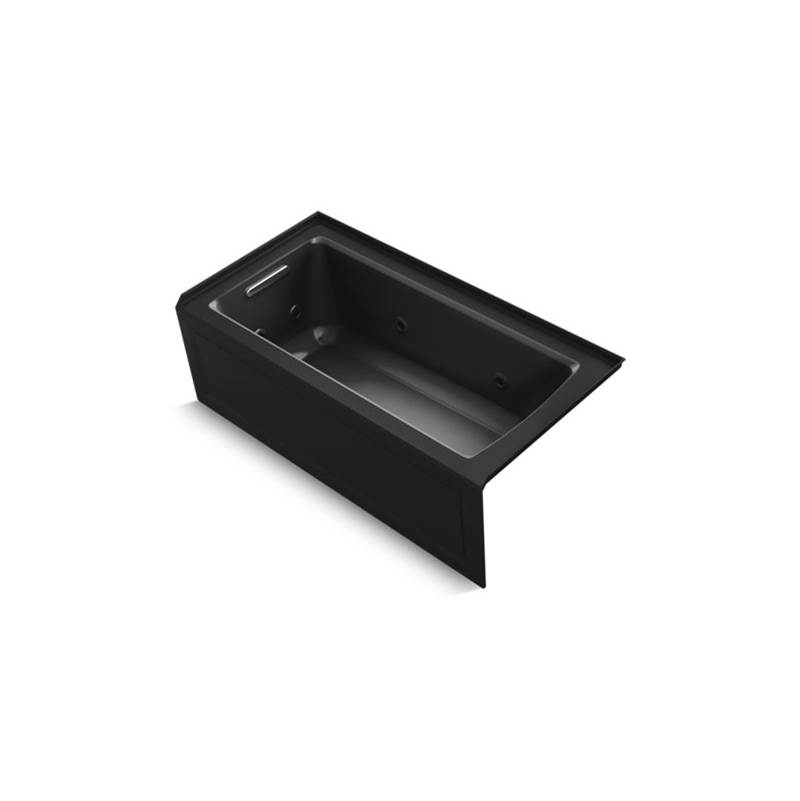 Fixtures, Etc.KohlerArcher® 60'' x 30'' three-side integral flange whirlpool bath with left-hand drain, heater, and Comfort Depth® design