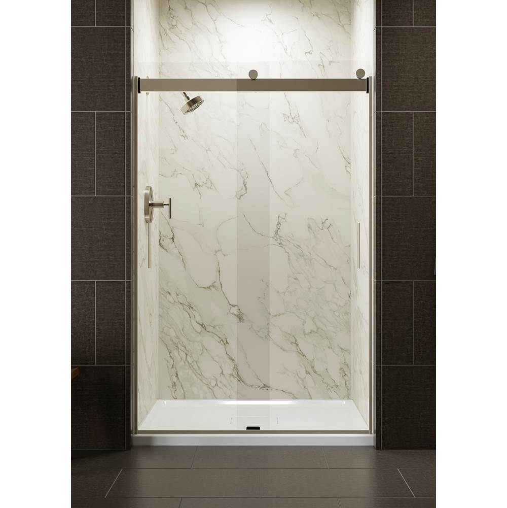 Fixtures, Etc.KohlerLevity® Sliding shower door, 74'' H x 43-5/8 - 47-5/8'' W, with 1/4'' thick Crystal Clear glass