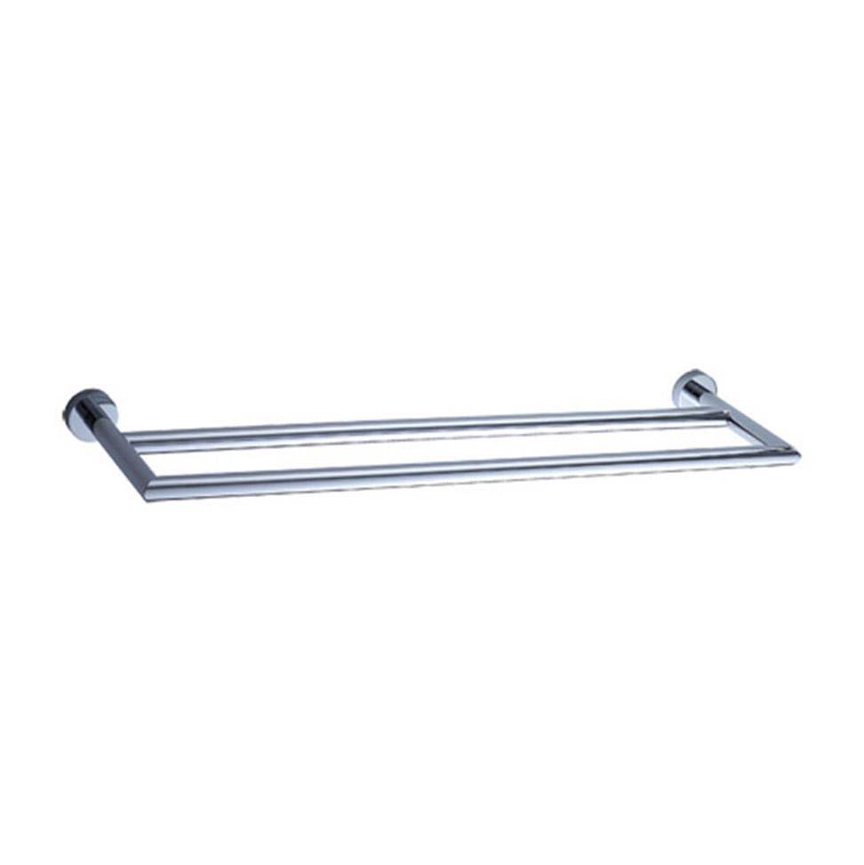 Fixtures, Etc.LacavaWall-mount double towel bar made of chrome plated brass . W: 24 5/8'', D: 6 1/4''