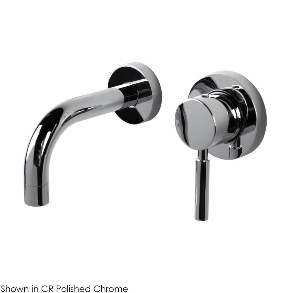 Fixtures, Etc.LacavaTRIM - Wall-mount two-hole faucet with one lever handle on the right, no backplate.