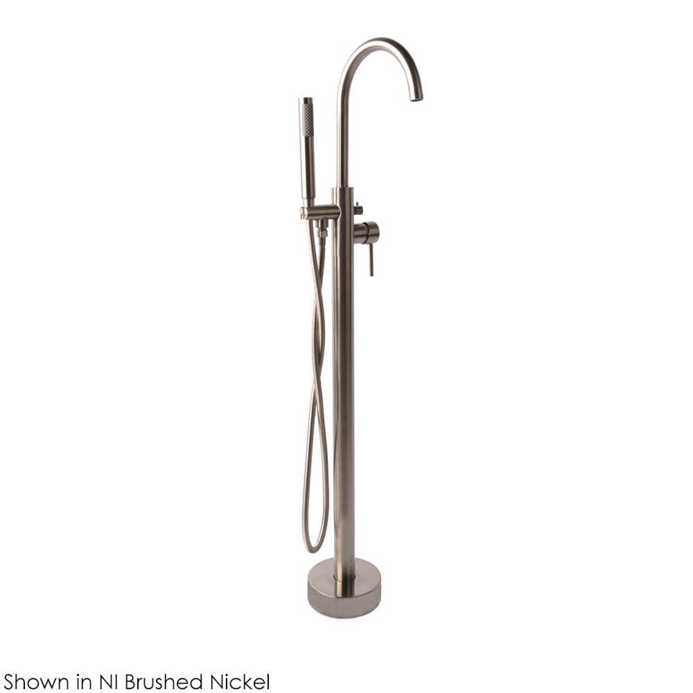 Fixtures, Etc.LacavaFloor-standing tub filler 37 1/4''H with one lever handle, two-way diverter, and hand-held shower with 59'' flexible hose.