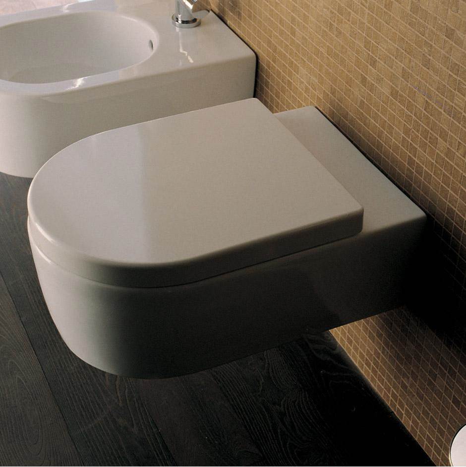 Fixtures, Etc.LacavaWall-hung porcelain toilet for concealed flushing system ( Geberit #GE 111335005).