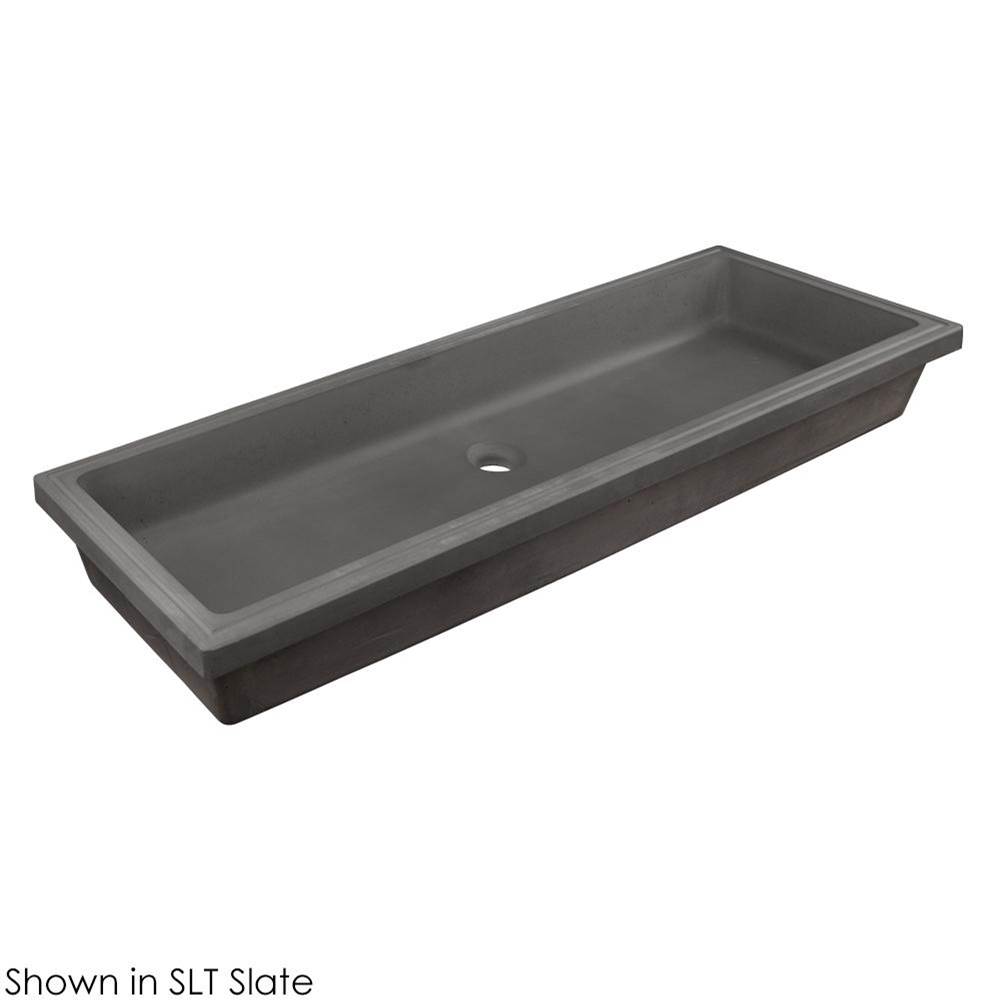 Fixtures, Etc.LacavaUnder-counter trough sink made of concrete. No overflow. W: 43'', D: 14-1/4'', H: 4-1/2''
